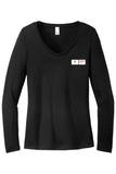 District Women's Perfect Tri Long Sleeve V-Neck Tee