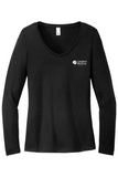 District Women's Perfect Tri Long Sleeve V-Neck Tee