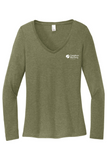 District Women's Perfect Tri Long Sleeve V-Neck Tee