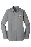Port Authority Ladies Long Sleeve Carefree Poplin Shirt