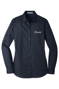 Port Authority Ladies Long Sleeve Carefree Poplin Shirt