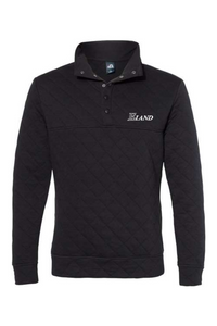 J. America Quilted Snap Pullover