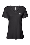 Bella + Canvas Women’s Relaxed Jersey Short Sleeve V-Neck T-Shirt
