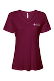 Bella + Canvas Women’s Relaxed Jersey Short Sleeve V-Neck T-Shirt