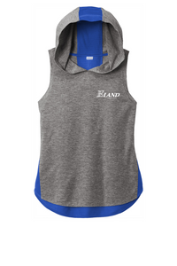 Sport-Tek Ladies PosiCharge Tri-Blend Wicking Draft Hoodie Tank