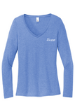 District Women's Perfect Tri Long Sleeve V-Neck Tee