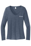 District Women's Perfect Tri Long Sleeve V-Neck Tee