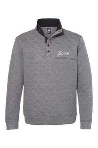 J. America Quilted Snap Pullover