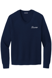 Brooks Brothers Cotton Stretch V-Neck Sweater