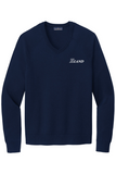 Brooks Brothers Cotton Stretch V-Neck Sweater