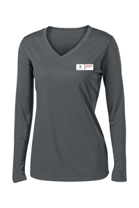 Sport-Tek Ladies PosiCharge Competitor Long Sleeve V-Neck Tee