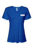 Bella + Canvas Women’s Relaxed Jersey Short Sleeve V-Neck T-Shirt