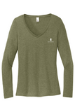 District Women's Perfect Tri Long Sleeve V-Neck Tee