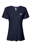 Bella + Canvas Women’s Relaxed Jersey Short Sleeve V-Neck T-Shirt