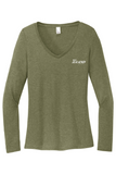 District Women's Perfect Tri Long Sleeve V-Neck Tee