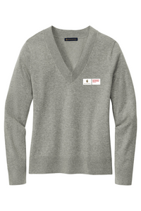 Brooks Brothers Women's Cotton Stretch V-Neck Sweater