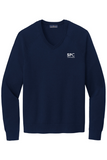Brooks Brothers Cotton Stretch V-Neck Sweater
