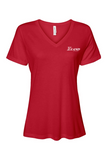 Bella + Canvas Women’s Relaxed Jersey Short Sleeve V-Neck T-Shirt