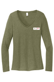 District Women's Perfect Tri Long Sleeve V-Neck Tee