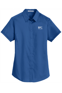 Port Authority Ladies Short Sleeve SuperPro Twill Shirt