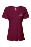 Bella + Canvas Women’s Relaxed Jersey Short Sleeve V-Neck T-Shirt
