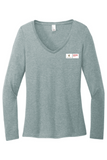District Women's Perfect Tri Long Sleeve V-Neck Tee