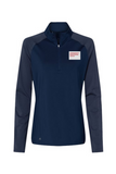 Adidas Women's Stripe Block Quarter-Zip Pullover