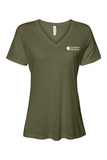 Bella + Canvas Women’s Relaxed Jersey Short Sleeve V-Neck T-Shirt