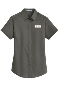 Port Authority Ladies Short Sleeve SuperPro Twill Shirt