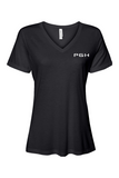 Bella + Canvas Women’s Relaxed Jersey Short Sleeve V-Neck T-Shirt