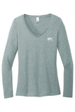 District Women's Perfect Tri Long Sleeve V-Neck Tee