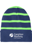 Sport-Tek Striped Beanie with Solid Band