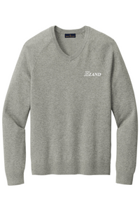 Brooks Brothers Cotton Stretch V-Neck Sweater