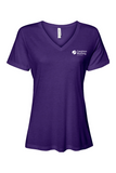 Bella + Canvas Women’s Relaxed Jersey Short Sleeve V-Neck T-Shirt