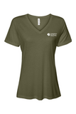 Bella + Canvas Women’s Relaxed Jersey Short Sleeve V-Neck T-Shirt