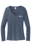 District Women's Perfect Tri Long Sleeve V-Neck Tee