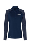 Adidas Women's Stripe Block Quarter-Zip Pullover