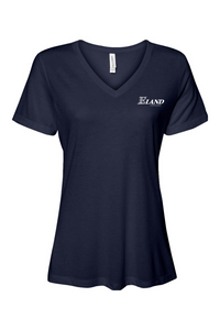 Bella + Canvas Women’s Relaxed Jersey Short Sleeve V-Neck T-Shirt