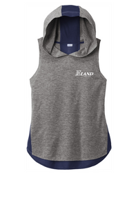 Sport-Tek Ladies PosiCharge Tri-Blend Wicking Draft Hoodie Tank