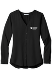 Port Authority Ladies Long Sleeve Button-Front Blouse