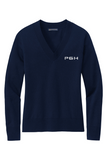 Brooks Brothers Women's Cotton Stretch V-Neck Sweater