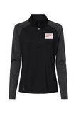 Adidas Women's Stripe Block Quarter-Zip Pullover
