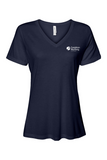 Bella + Canvas Women’s Relaxed Jersey Short Sleeve V-Neck T-Shirt