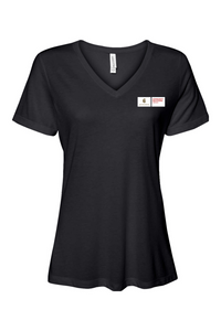 Bella + Canvas Women’s Relaxed Jersey Short Sleeve V-Neck T-Shirt