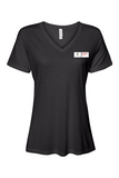Bella + Canvas Women’s Relaxed Jersey Short Sleeve V-Neck T-Shirt
