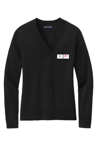 Brooks Brothers Women's Cotton Stretch V-Neck Sweater