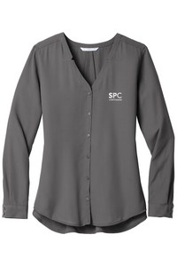 Port Authority Ladies Long Sleeve Button-Front Blouse