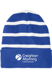 Sport-Tek Striped Beanie with Solid Band