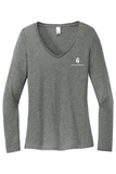 District Women's Perfect Tri Long Sleeve V-Neck Tee
