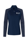Adidas Women's Stripe Block Quarter-Zip Pullover